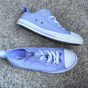 Converse Kids Lavender Low Top Sneakers